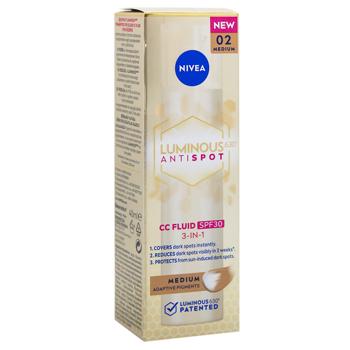 Флюїд тонувальний Nivea Luminous630 Medium SPF30 3в1 40мл - купити, ціни на МегаМаркет - фото 3