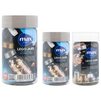 Банка для сыпучих Max Plast Lego Jar 1000мл - купить, цены на МегаМаркет - фото 1