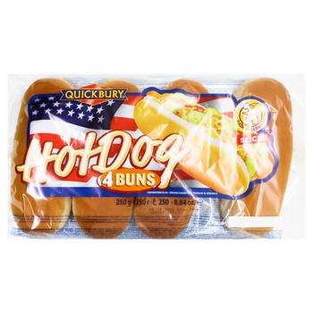 Quickbury Hot Dogs Buns 250g - buy, prices for COSMOS - photo 1