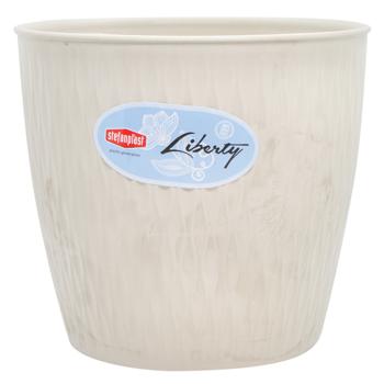 Stefanplast Liberty Round Beige Pot 16cm - buy, prices for MegaMarket - photo 1