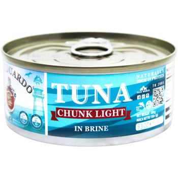 San Eduardo Whole Tuna in Own Juice 150g - buy, prices for Tavria V - photo 1