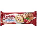 Roll Sonata strawberries with cream 150g Ukraine
