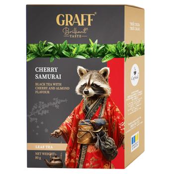 Чай чорний Graff Cherry Samurai з ароматом вишні та мигдалю 80г - купити, ціни на Епіцентр FOOD - фото 1