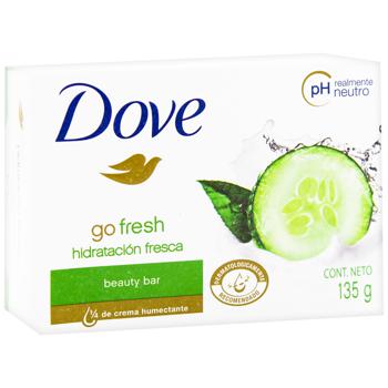 Крем-мыло твердое Dove Go Fresh Прикосновение свежести 135г - купить, цены на Cупермаркет "Харьков" - фото 1