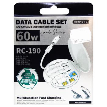 Remax RC-190 60W Multifunction White Cable - buy, prices for Za Raz - photo 2