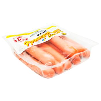 Сосиски Франкфуртські нат/обол в/г (ваг) з сиром Зоря Дніпра - купити, ціни на Cупермаркет "Харків" - фото 2