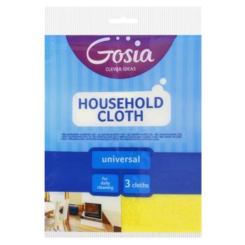 Gosia Universal Viscose Cleaning Napkins 3pcs - buy, prices for MasterZoo - photo 1