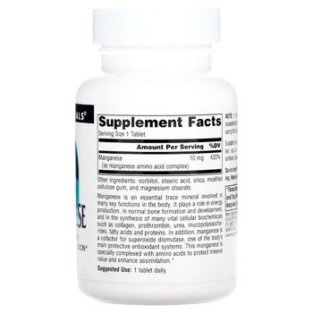 Source Naturals Manganese 10mg 250 tablets - buy, prices for - photo 3