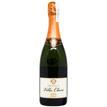 Вино игристое Villa Clara Cava белое полусухое 11,5% 0,75л