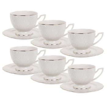 Lefard Tea Set with Gold 12pcs*220ml