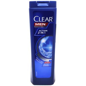 Шампунь Clear Men Classic Action 2в1 против перхоти 225мл - купить, цены на За Раз - фото 1