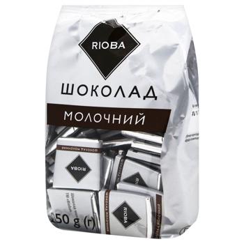 Шоколад молочний Rioba порційний 50шт 250г - купити, ціни на METRO - фото 1