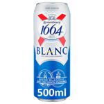 Пиво Kronenbourg 1664 Blanc светлое нефильтрованное 4,8% 0,5л