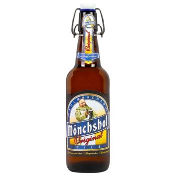 Monchshof Оriginal light filtered beer 4.9% 500ml