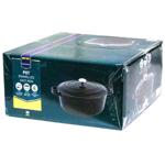 Каструля Metro Professional овальна чавун чорний 35см 7,9л