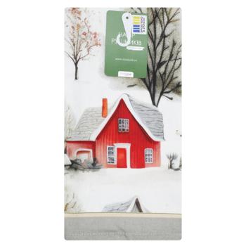 Набор полотенец кухонных Home Line Зимний праздничный городок 40х60см 2шт