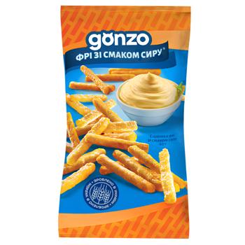 Соломка фрі Gonzo кукурудзяна зі смаком сиру 35г - купити, ціни на Ідеал - фото 1