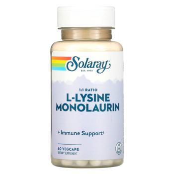 Solaray L-Lysine Monolaurin 60 capsules