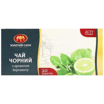 Чай чорний Золотий Слон Бергамот 20 шт. 1,3 г - купить, цены на Эпицентр FOOD - фото 2