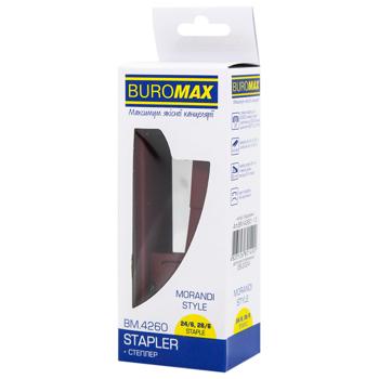 Buromax Morandi Style Burgundy Metal Stapler - buy, prices for MegaMarket - photo 1