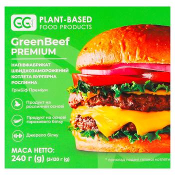 Котлета Green Go GreenBeef Premium рослинна м'ясна бургерна заморожена 240г Котлета Green Go GreenBeef Premium рослинна м'ясна бургерна заморожена 240г - купити, ціни на - фото 2