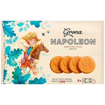 Печенье Grona Napoleon со вкусом топленого молока 290г - купить, цены на Эпицентр FOOD - фото 1