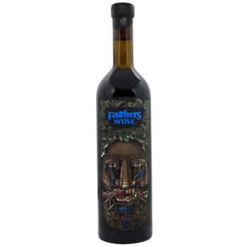 Вино Father's Wine Лице Мерло червоне сухе 14% 0,75л