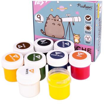 Фарби гуашеві Yes Pusheen 9 кольорів - купити, ціни на - фото 5
