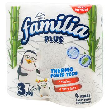 Туалетная бумага Familia Bamboo Extract 3-слойная 4шт - купить, цены на - фото 3