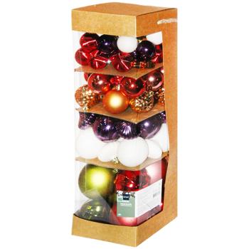 АСТ/НАБІР КУЛЬ 80ШТ 4-8СМ - купити, ціни на Auchan - фото 1