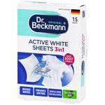 Серветки для прання Dr. Beckmann Active White оновлення кольору 15шт