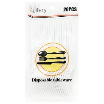Plastic Forks in Assortment 155mm 20pcs