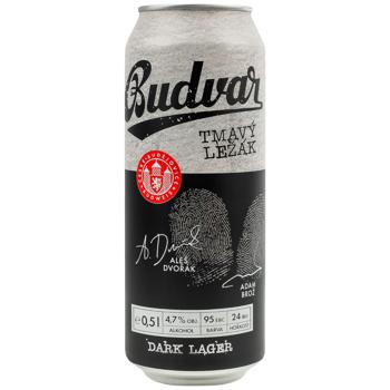 Пиво Budweiser Budvar темне 4,7% 0,5л - купити, ціни на МегаМаркет - фото 1