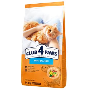 Club 4 Paws Premium Dry Food with Salmon for Cats 14kg - buy, prices for MasterZoo - photo 1