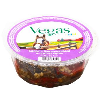 Vegas Salad with Eggplant and Sweet Pepper 200g - buy, prices for Epicentr FOOD - photo 1