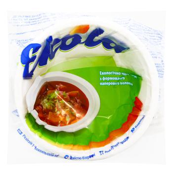 Ekola Paper Soup Plate 450ml 10pcs - buy, prices for ULTRAMARKET - photo 1