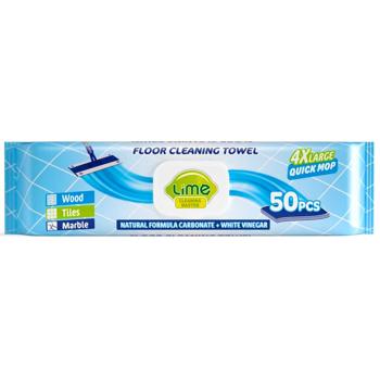 Салфетки влажные Lime универсальные для уборки 50шт - купить, цены на Восторг - фото 1