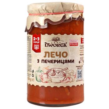 Лечо Dworek з печерицями консервовані пастеризовані 700г - купити, ціни на Чудо Маркет - фото 1