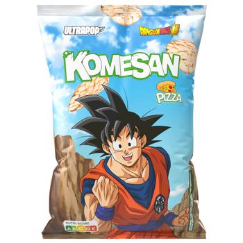 Чипси рисові Ultra Pop Dragon Ball Піца 60г - купити, ціни на КОСМОС - фото 1