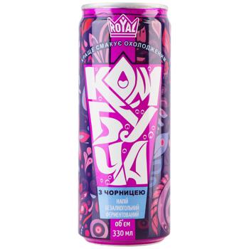 Комбуча Royal Fruit Чорниця 0,33л