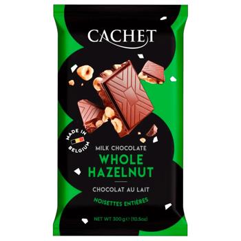 Шоколад молочний Cachet з лісовими горіхами 300г - купити, ціни на Grono - фото 1