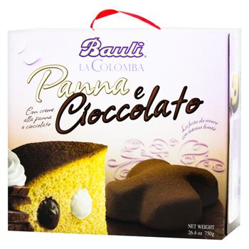 Кекс Bauli la Colomba Panna e Cioccolato з шоколадом 750г - купити, ціни на METRO - фото 1