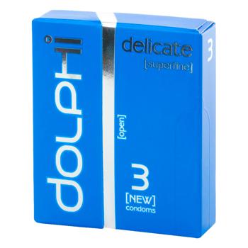 Dolphi Delicate Condoms 3pcs - buy, prices for Auchan - photo 1