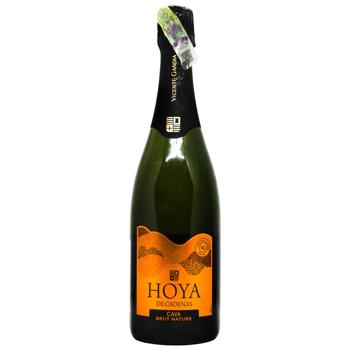 Hoya de Cadenas Cava White Dry Sparkling Wine 11.5% 0.75l - buy, prices for AlcoHub - photo 1