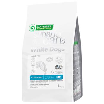 Корм сухий Nature's Protection Superior Care White Dogs з білою рибою для собак всіх порід з білою шерстю 4кг - купити, ціни на MasterZoo - фото 1