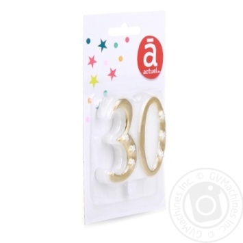 Actuel Cake Candle 30 - buy, prices for Auchan - photo 4