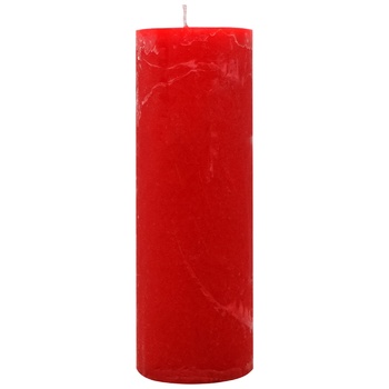 Pragnis Rustick Candle cylinder red - buy, prices for MegaMarket - photo 1