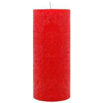 Pragnis Candle Rustic cylinder red - buy, prices for METRO - photo 1