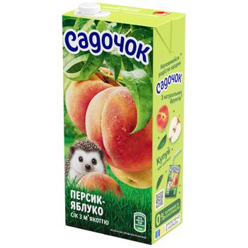 Sadochok Peach-Apple Juice 0.95l - buy, prices for Chudo Market - photo 1