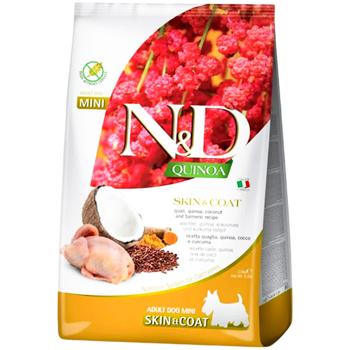 Сухий корм для собак Farmina N&D Quinoa Adult Mini 2,5 кг - перепілка, кокос та куркума - купить, цены на MasterZoo - фото 1